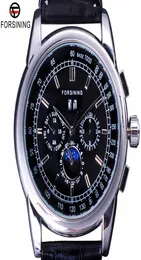 Forsining Luxury Moon Phase Design Shanghai Bewegung Fashion Casual Wear Automatic Watch Scale Mens Watch Top Marke Luxury9856731