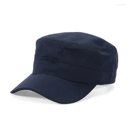 Boinas unissex liso de topo de beisebol de beisebol respirável Proteção solar Snapback ajustável para homens homens táticas de caminhada ao ar livre Military