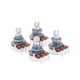 الكابلات ألفا ميني متري بحجم أواني التحكم في العمود الخطي الخطي B250K potentiometers للغيتار (مجموعة من 4)