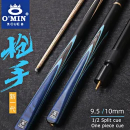 OMIN-GUNMAN 케이스 애쉬 샤프트 스누커 큐 ​​팁 크기 10mm 9.5mm 240401