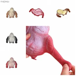 Descompressão brinquedo 9cm elástico brinquedo de macaco criativo alívio estresse de alívio lala lala happy descompressão mole elástica maca