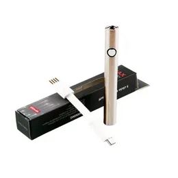 Max Preriscalda Batteria 380MAH Variabile Variabile 3 Colore Modifica carica di basso 510 Batteria filo in stock Ego Twist