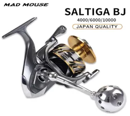 Japan Quality Madmouse Saltiga BJ 4000 600010000 Spinning Jigging Reel 111BB 35 kg Drag Power Boat Fishing Reels2352689