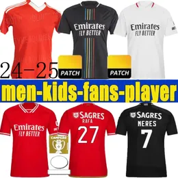 24 25 Di Maria RAFA BenficaS soccer jerseys Petar Musa Fredrik Aursnes David Neres Antonio Silva Alex ander Bah Orkun Kokcu 2025 Tengstedt 2024 kids Football shirts