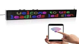 40x6inch RGB WiFi 7Colors SMD LED Ads Signs Storefront Message BoardOpen Sign Programmable Scrolling Display for Coffee Bar256z2131727