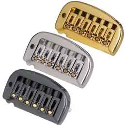 Guitar A set of Silver Gold Black Guitar String Bridge Saddle Hardtail Electric Bridge For Electric Guitar Accessories Parts