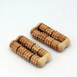 1PC Wooden Massage Hand Foot Body Roller Massager Heigh Quality Hot Sale Solid Wood All Body Brown Body Relaxation