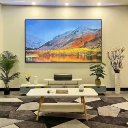 Heiße 92 -Zoll -4K -Haustierkristall CLR Ultra Short Throw Projector Screen Ambient Light Ablehnung von UST al -Bildschirm für Wemax Fengmi 4K