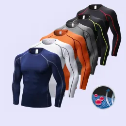 T-shirt Sports Sports Running Tshirt maniche lunghe per esterno Fitness secco a secco Baselayer Baselayer Baselayer Under Shirt String Sports Wear