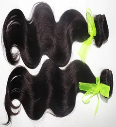 Schöne Weave Body Wave Indian Temple Human Hair 3pcs Lot natürlicher dunkler Farbe 8579432