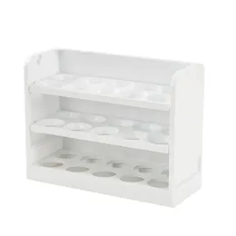 Flip-Eier-Speicher Rack Kühlschrank Organizer Box kreativer Eierlagerbox Praktische Eierbehälter Küchenzubehör