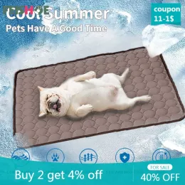 Pads Dog Cooling Mat Summer Pad Mat для собак, стиральный диван, дышащий коврик для любимой собаки кровать для собак Forlarge собаки Cama Holduragante Para Perro