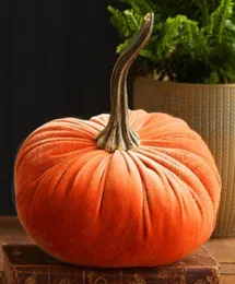 Fiori decorativi ghirlande ghirlanti fatti a mano Decortkins decorazione Halloween morbida Pumpkin Exquisite Ornamenti da giardino di campagna Than8120759