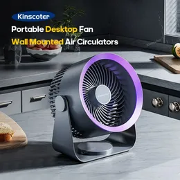 Kinscoter Multifuncional Fan Electric Circulator Wireless Home portátil Ventilador silencioso Desktop Teto do teto do ventilador de ar 240415