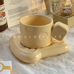 Tazze europea carina carina moderna moderna brindisi ceramica tazza di caffè da caffè pomeridiano dessert latte set di decorazioni per la casa accessori