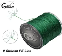 الحصول على S9 300M PE FISHING LINE 9 Strand Strand Spiral Tech Multifilament Multifilament Strong Carp Fishing Line 20lb 35LB 66LB 121LB 165LB3935154