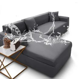 Tampa de cadeira Capa de sofá elástico impermeável à prova d'água Lante em forma de L para sala de estar 1/2/3/4 Seats Couch Protector