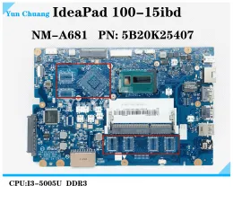 Moderkort CG410/CG510 NMA681 Mainboard för Lenovo IdeaPad 10015IBD Laptop Motherboard 5B20K25407 I35005U I55200U CPU 100% Fullt Tested