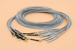 Inne elementy opieki zdrowotnej 10pcs Eegaeeg Din 15 mm kabel wtyczki i elektrodę miedzianą złotą do instrumentu EEG 15M kabel 26721767