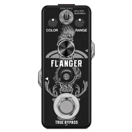 الكابلات VSN Guitar Flanger Pedal for Talog Flanger Depals Classic Metallic Flanger Sounds Effect as ture Tone 2 Modes