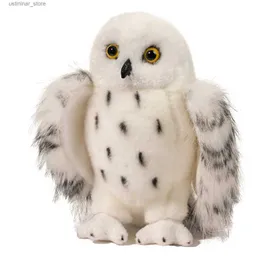 Fyllda plyschdjur Hot Sale Plush Owl Doll Cute Simulation Plys Owl Doll Vit Simulering Snow Owl Plush Toy L47