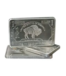 1 oz One Troy Ounce USA American Buffalo 999 Fine German Silver Bullion Bar 4163250