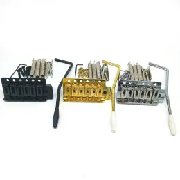 Accessories A Set 6 String Vintage Roller Saddle Tremolo Bridge System With Whammy Bar for ST Electric Guitar Replacement