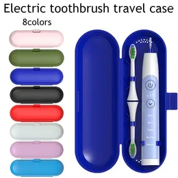 صناديق التخزين الشاملة فرشاة أسنان الكهرباء منظم صندوق سفر منظم الغطاء الوقائي البلاستيكي الصلب