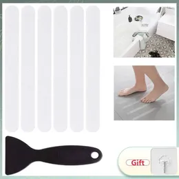 Tapetes de banho 5-12pcs Anti-Slip Strips Transparent Shower Starters Segurança Non para banheiras chuveiros escadas pisos