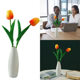 Fiori decorativi 5pc Mini PU Simulazione Flower Party Decorazione per la casa Floral Bouquet Orange Artificial Heads