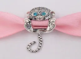 Andy Lewel Authentic 925 Sterling Jewelry Silver Beads Sparkling Monkey Charm Charmsフィットヨーロッパスタイルのブレスレットネックレス9408365