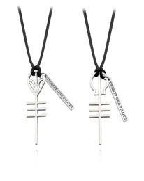 ネックレスファッション21 Twenty One Pilots Rock Band Skeleton Pendants Cord Bff Friends Necklace PunkMen Music Hip Hop Jewelr1745693