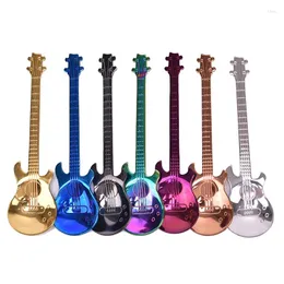 Löffel 7pcs Guitar Coffee Löffel Set Edelstahl Dessert Ice Cream Tea Accessoires Flugzeug Trinkwerkzeuge