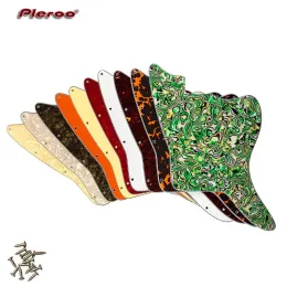 Pegs Pleroo Custom Guitar Parts For US Jazzmaster Style Blank With Fixed Screw Holes Guitar Pickguard Replacement