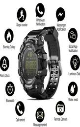 EX16 Smart Watch Bluetooth wasserdichte IP67 Smart Armbandwatch Relogios Schrittzähler Stoppuhr Sportarmband für iPhone Android Phone W1919125