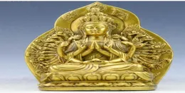 Neue reine Kupfer -Tausend -Hände Guanyin Ornamente Fengshui Crafts9694232