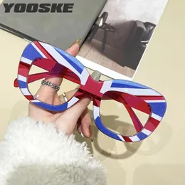 サングラスフレームYooske Eyeglass Frame Fashion Candy Color Universal Street PO大きなアンチブルーライト