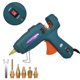 Gun Hot Glue Gun 60/100w Dual Power High Temperature Melt Glue Gun Household, Use 11mm Glue Sticks with 5 Pcs Nozzle