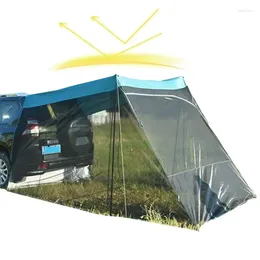 Tende e rifugi suv tailgate tenda reti netta coda di protezione uv auto da sole tetto da campeggio tetto a baldacchino zanzara