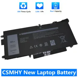 Batterier CSMHY Ny K5XWW Laptop Battery för Dell Latitude 5289 7389 7390 2in1 Series Notebook 71TG4 725KY N18GG 7.6V 60WH 60WH