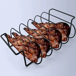 Werkzeuge Eisenspray Nicht-Schicht-Lackgrill tragbares Braten Lamm Steak Rack Patio Outdoor Hühnchen-Werkzeug Grillen