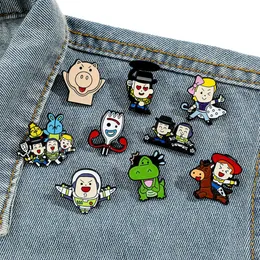 Jungen Kindheit TV -Filmfilm Charaktere Emaille Pins süße Anime -Filme Spiele Hart Emaille Pins Sammeln Sie Cartoon Brooch Rucksack Hat Bag Collar Revers Lapel Abzeichen