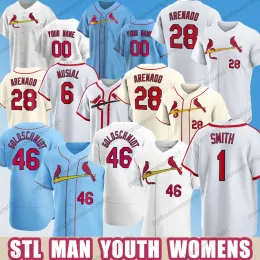 2024 Custom Baseball Jersey Nootbaar Nolan Arenado Stan Musial Adam Wainwright Paul Goldschmidt Albert Pujols Molina Smith Contreras DeJong men S-4XL