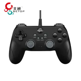 GamePads 100% oryginalne Beitong Betop BD2F przewodowe gamePad USB Wsparcie komputerowe/Android Smart TV