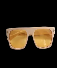 Os mais recentes óculos de sol quadrados de qualidade de qualidade ft0711big de qualidade gradiente unissex 5322140 fullset case5375416