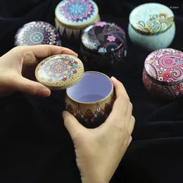 Wrap regalo 10/20pcs Vintage Scepted Candele Jar Cookie Box Box Candy Box Floro Flower Packaging