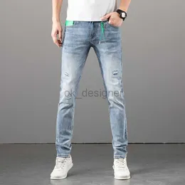 Herren Jeans Designer Herren Jeans Designer High End Frühling/Sommer Neue Jeans Herren -Slim Fit Small Feet Broken Trendy Brand Elastiz