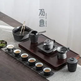 Zestawy herbaciarni Zestaw porcelanowy Chińskie czarne uroki Ceramiczny Przenośny prezent Tetera Porcelana BG50TS