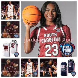 2024 Nya South Carolina Gamecocks baskettröja te-hina paopao Tessa Johnson Milayia Fulwiley Sahnya Jah Sakima Walker Bree Hall South Carolina Women Jerseys