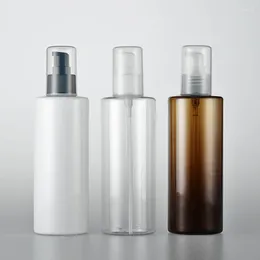 Lagerflaschen 20pcs 250 ml leere braune Plastikflasche Essentielle Lotion Behandlung Pumpe Duschgel Shampoo Flüssigbehälter Kosmetik